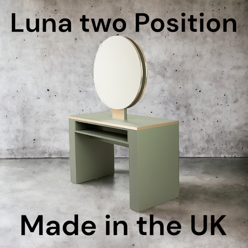 Luna 2 Position Island Mirror Unit. Made in the UK.